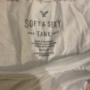 White halter floral loose tank top